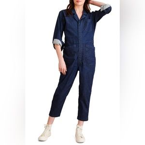 Alex mill long sleeve chambray jumpsuit